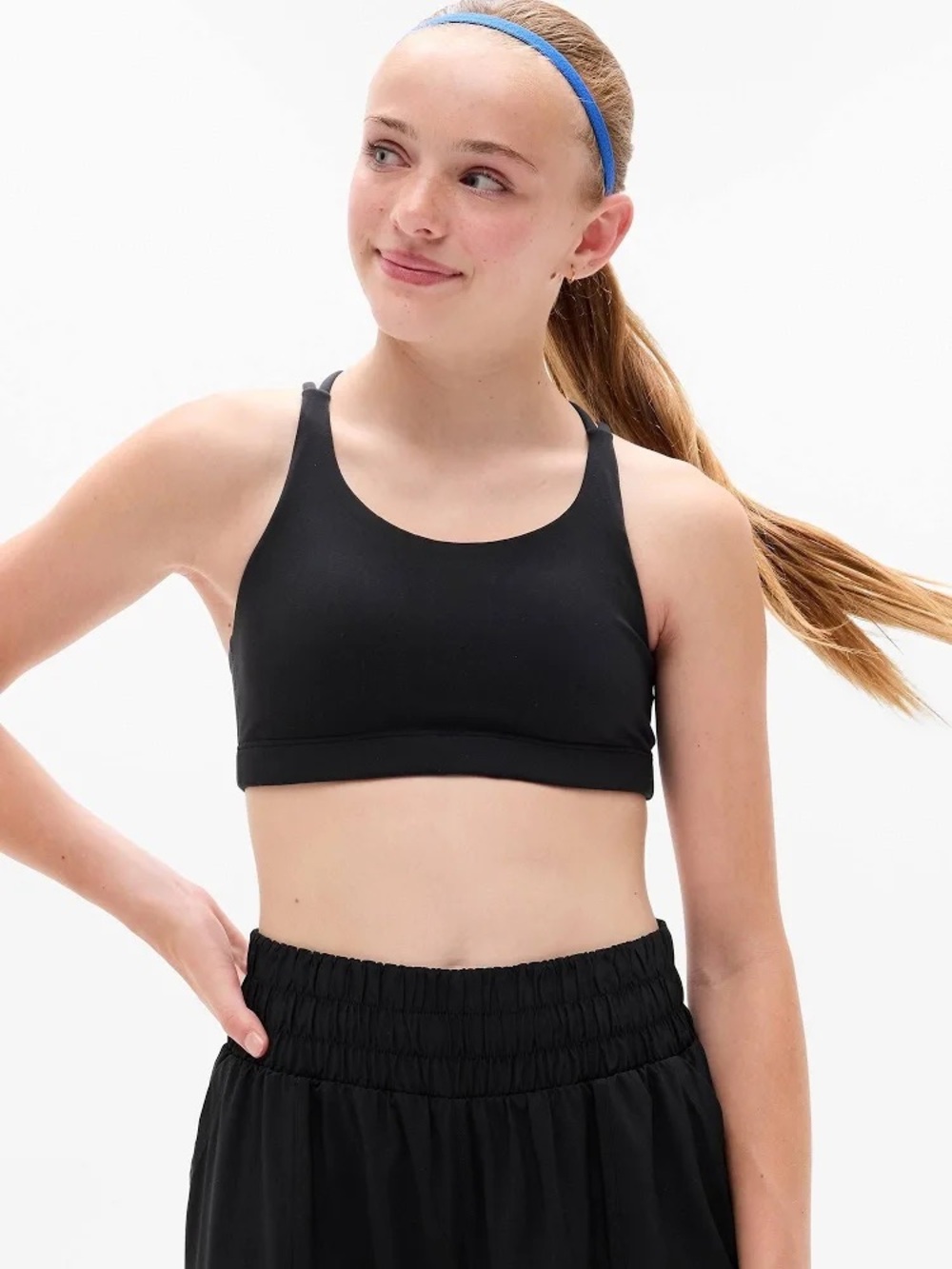 Athleta Girl Upbeat Bra Black